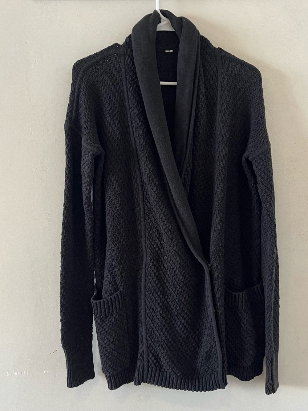 Lululemon | black post practice cardigan